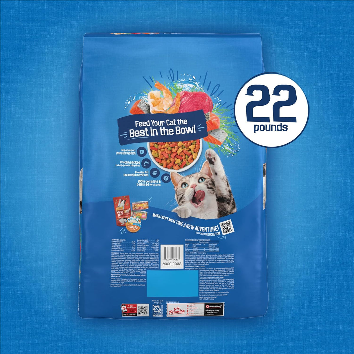 Friskies Purina Seafood Sensations, 22lb Bag