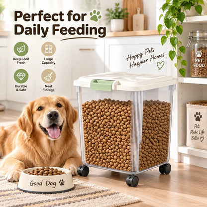 25KG Large Capacity Pet Food Storage