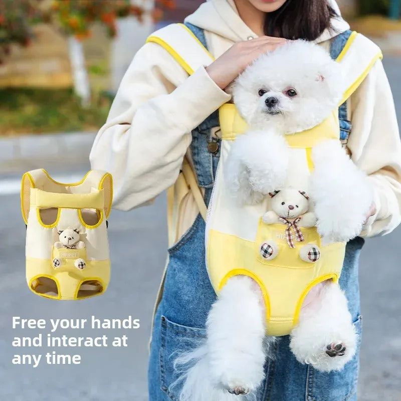 PawSnug™ – Hands-Free Chest Carrier for Pets 🐶