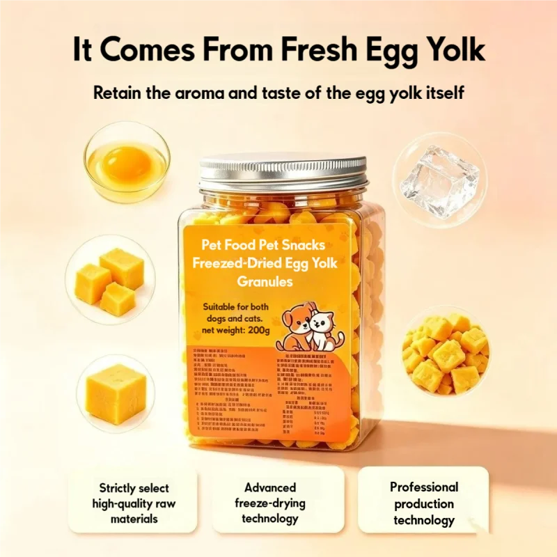 Freeze Dried Egg Yolk Granules Pet Food (200g)