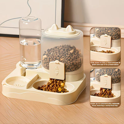 2-in-1 Large Feeder & Water Dispenser