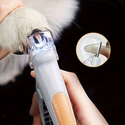 Pet Nail Clipper with LED Light and Magnifier