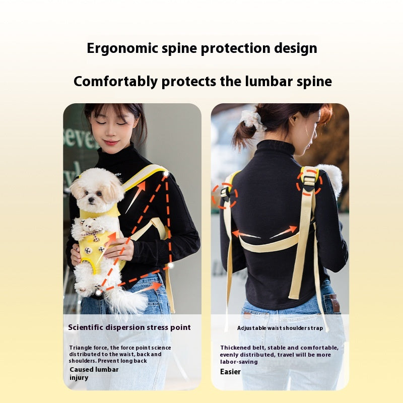 PawSnug™ – Hands-Free Chest Carrier for Pets 🐶